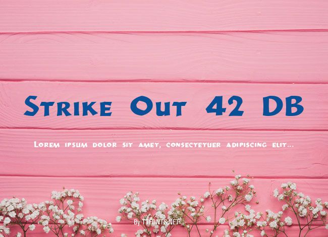 Strike Out 42 DB example
